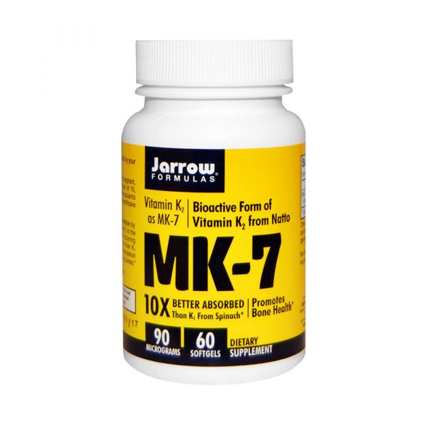 Jarrow Formulas Vitamin K2 MK 7 90 mcg 60 Cápsulas Kuantokusta