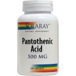 Solaray Pantothenic Acid 500mg 100 Cápsulas