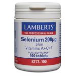 Lamberts Plus Selenium 200mcg 100 Comprimidos