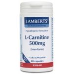 Lamberts L-Carnitina 500mg 60 Cápsulas