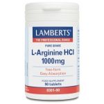 Lamberts L-Arginine HCI 1000mg 90 Comprimidos
