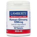 Lamberts Korean Ginseng 1200mg 60 Comprimidos