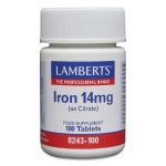 Lamberts Iron 14mg 100 Comprimidos