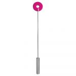 Shots Toys Ouch! Chibata Leather Circle Tipped Metal Crop Rosa