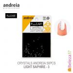 Andreia Crystals 3 Light Saphire 50 Unidades