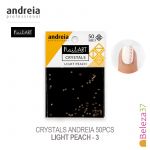 Andreia Crystals 3 Light Peach 50 Unidades