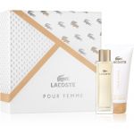 Lacoste Pour Femme Eau de Parfum 50ml + Leite Corporal 100ml Coffret (Original)