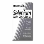 Health Aid Selenium with Vit E 400 iu 30 Cápsulas