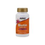 Now Biotin Vitamina H 5000ug 60 Cápsulas