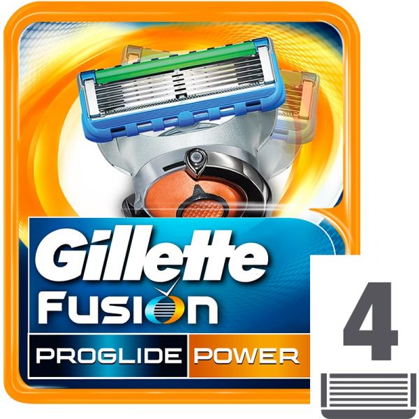 Gillette Fusion Proglide Power Lâminas 4 Unidades Kuantokusta