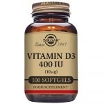 Solgar Vitamin D3 400IU Fish Liver Oil 100 Cápsulas