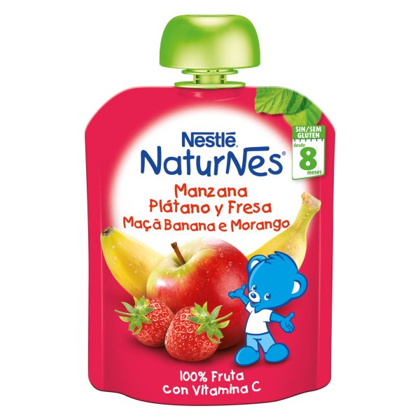 Nestlé Naturnes Maçã Banana Morango 90g - Compara preços