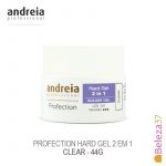 Andreia Profection Hard Gel 2 em 1 Tom Clear 44g