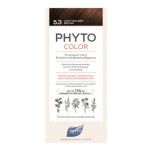 Phyto Phytocolor Coloração Permanente sem Amoníaco Tom 5.3 Castanho Claro Dourado