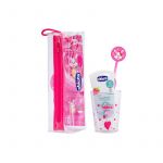 Chicco Conjunto Higiene Oral Rosa 3A+