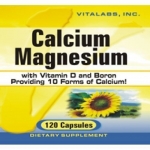 Vitalabs Cálcio magnésio 120 Cápsulas