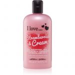 I Love... Strawberries & Cream Creme de Banho e Banho 500ml