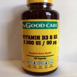 Good Care Vitamin D3 & K2 2000 UI 90 ug 120 Cápsulas