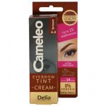 Delia Cosmetics Cameleo Coloração Cremosa Profissional para Sobrancelhas Sem Amoníaco Tom 4.0 Brown 15ml