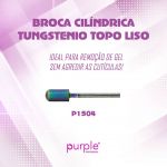 Purple Broca Cilíndrica de Tungsténio com Topo Liso