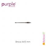 Purple Broca de Carbono Oval 4x13mm