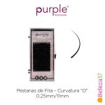 Purple Pestanas de Fita Curvatura "D" 0,25mm/11mm