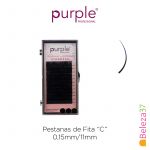 Purple Pestanas de Fita Curvatura "D" 0,15mm/11mm