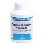Equisalud Ómega 3 Esteróis Vegetais com Vitaminas C, K2, D3 Y e 120 Cápsulas