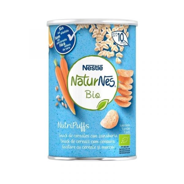 Nestlé Naturnes Bio NutriPuffs Cenoura 10M+ 35g - Compara preços