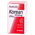 Health Aid Raíz Ginseng Coreano 50 Cápsulas 250mg