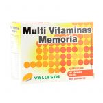 Vallesol Multi Vitaminas Memoria 40 Cápsulas