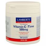 Lamberts Vitamina C com Bioflavonóides Libertação Sustentável 250 Tabletes (500mg)
