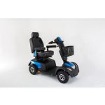 Invacare Scooter Comet Pro Cor: Azul Cesto Traseiro Suporte Espelho Retrovisor Ambos Mochila Transporte Objetos