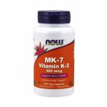 Now MK-7 Vitamin K-2 100mcg 120 Cápsulas Vegetais