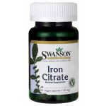 Swanson Iron Citrate 25mg 60 Cápsulas