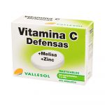 Vallesol Vitamina C + Melissa + Zinco 24 Comprimidos Limão