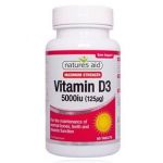 Natures Aid Vitamin D3 5000 UI 60 Comprimidos