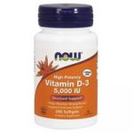 Now Vitamin D-3 5000 U.I. 240 Cápsulas
