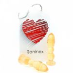 Saninex Delight Plug-dildo Orange Transparente - D-221819