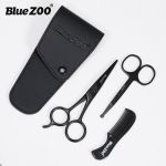 Bluezoo Kit 2 Tesouras e Pente da Barba