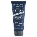 Benecos For Men Only 3 em 1 Shampoo, Condicionador e Gel de Banho 200ml
