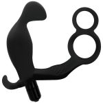 Addicted Toys Butt Plug With Cock Ring And Ball-strap Black