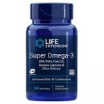 Life Extension Super Omega 3 com Extrato de Gergelim e Azeitona 60 Cápsulas