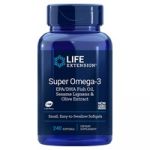 Life Extension Omega-3 Epa/Dha com Lignanas de Gergelim e Extrato de Azeitona 240 Cápsulas
