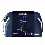 Gillette Fusion Proglide 5 Cabo para Lâmina + Recargas Lâmina 2 Unidades + Gel de Barbear 200ml + Bolsa