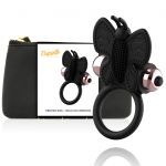 Coquette Cock Ring Butterfly With Vibrator Black/ Gold D-225737