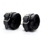 Fetish Collection Ankle Cuffs With Black Padded Interior 35 cm Black 23697