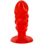 Ly-Baile unissexo Anal Plug With Suction Cup Red