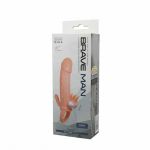 Ly-Baile Brave Man Penis Cover With Clit And Anal Stimulation Flesh 16.5 cm