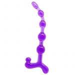 Ly-Baile Bendy Twist Anal Beads Purple